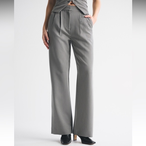 A&F Sloane Tailored Wide Leg Pant 24 - Picture 2 of 8